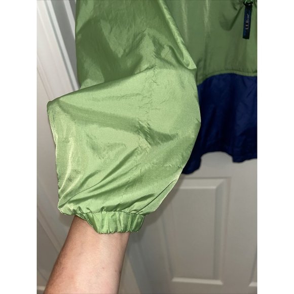 LL Bean Jacket Womens M Reg Yellow Lightweight Wind Rain  FG85 Nylon Zip - Picture 7 of 9